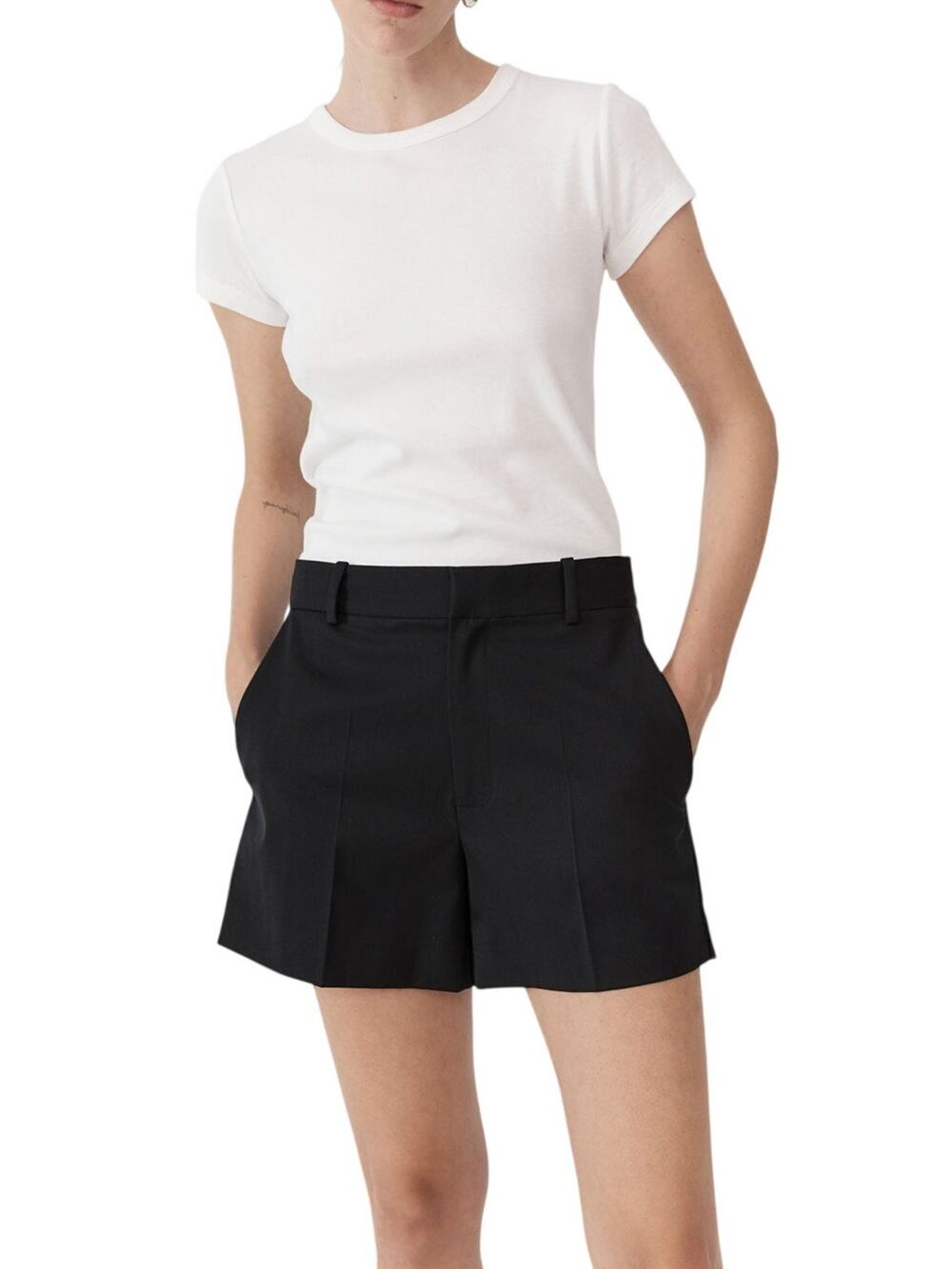 St. Agni Organic White Baby Tee Top Size XS